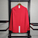 Camisa Manga longa Manchester United 2007/08 - Retrô Masculino - Vermelha