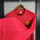 Camisa Manga longa Manchester United 2007/08 - Retrô Masculino - Vermelha