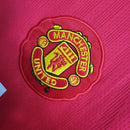 Camisa Manga longa Manchester United 2007/08 - Retrô Masculino - Vermelha